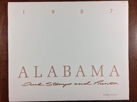 Signed/numbered/signed stamp. 1987 AL Duck Stamp and Print by Robert C. Knutson.