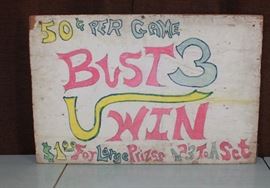 Vintage Carnival Sign