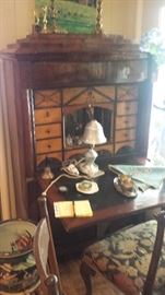 Fine Beidermeier Secretary abbatant.  Has Masonic Symbols Period Piece from Austria.  Has documentation and an evaluation from Sothebys.   Restoration to Back left Base..