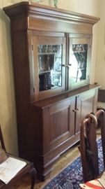 Period Plantation Walnut stepback Empire cubbord.