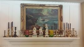 Large Oil on Canvas by Waldegg