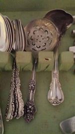 Sterling Serving Pieces, 3 pc sterling flatware