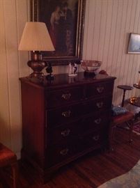 Federal Figured Walnut Chest