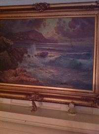 Closeup of Waldegg Oil Painting