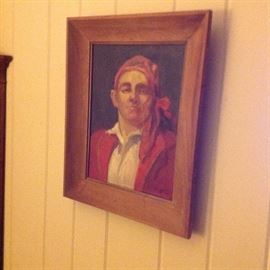 Portrait of Pirate by Baumgarten, European