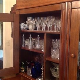 top shelf Waterford Lismore Crystal