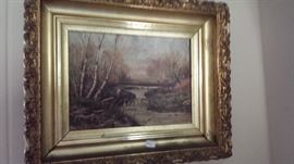 W. E. Hutchinson 19th century Oil Painting