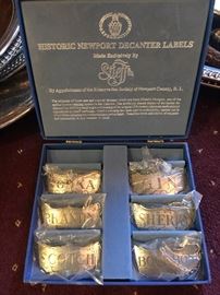 Steiff Historic Newport Decanter labels