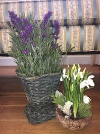 Silk flower arrangements