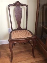 Vintage caned chair