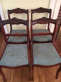 Set of four waiting to be refinished!