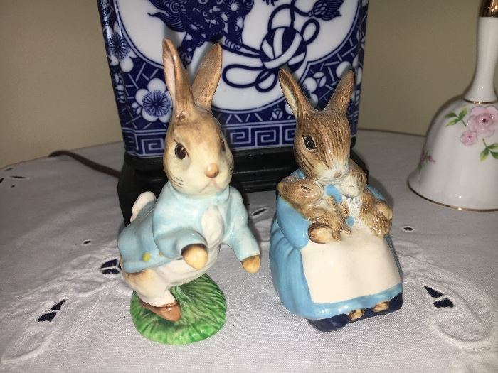 Beatrix Potter Porcelain Figurines F. Warne