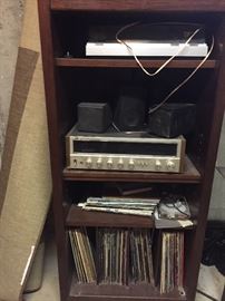 JVC receiver and turntable