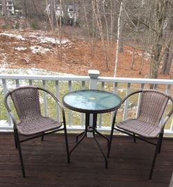 Small patio set
