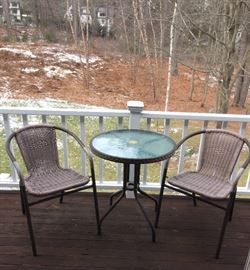 Small patio set