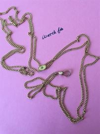 Vintage Gold Watch Fob