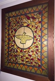 Fabulous art by local artist - very large (52"x42") and beautifully framed.