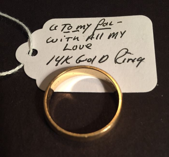 Inscribed inside "To My Pal, With All My Love" Vintage Ring - beautiful condition.