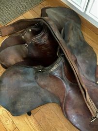 Antique Leather Horse Saddles
