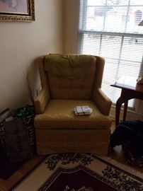 #23 Gold Century club chair $65
