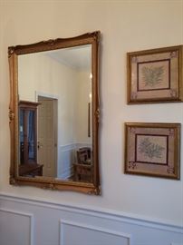 #30 Gold bevel mirror $75 33x42