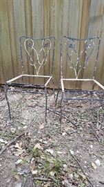 2 of the many iron chairs