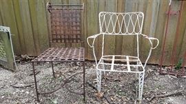 2 of the many iron chairs