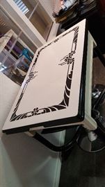 Antique Enamel top Draw Leaf Kitchen Table