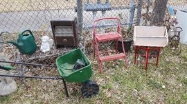 Bench, Heater, Step Stool, Spreader