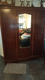 Antique 3 Door Armoire