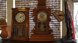 2 of the Many antique Clocks