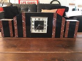Art Deco Clock Garniture
