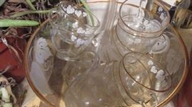 Retro Mid Cent. Modern Punch Bowl