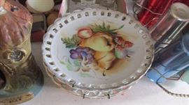 Stack of Floral Plates