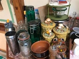 Vintage kitchen canisters