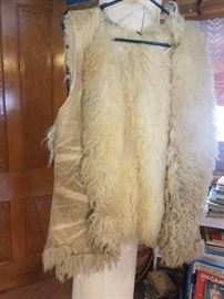 raw wool vest