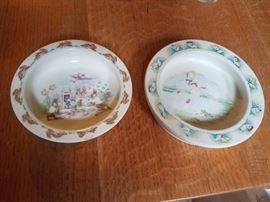 Childs dishes, Bunnykins and Wade England