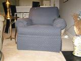 Blue Upholstered Side Chair By Clayton Marcus