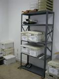Five shelve metal storage unit