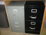 Two-drawer steel file cabinets