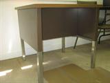 Task table, metal base, laminate top