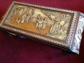 Antique Chinese coffee table. Hand carved. 