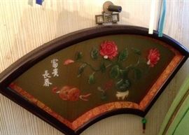 One of several carved jade pictures.