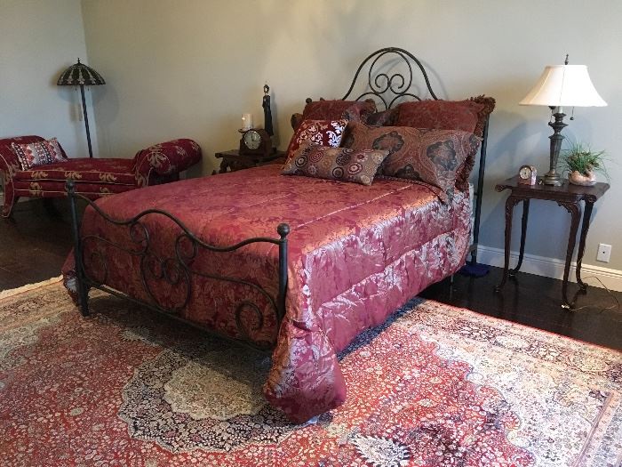 Scrolled Iron Queen Bed