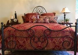 Scrolled Iron Queen Bed