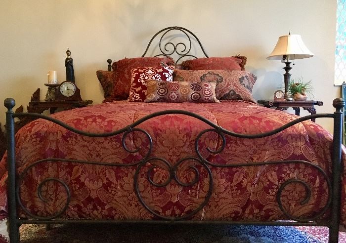 Scrolled Iron Queen Bed