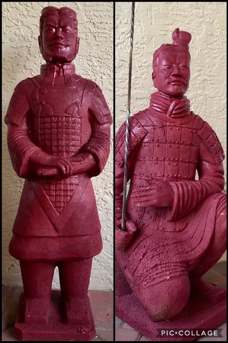 Pair Mongolian Statues