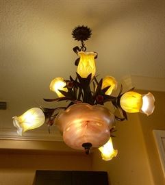 Spectacular Venetian Glass Light Fixture