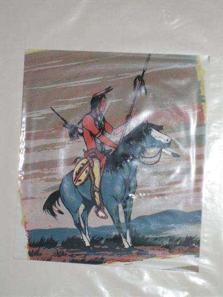 Frank Vigil Apache artist, born 1922, Dulce NM. Unframed print in original wrapping.