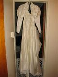 Satin wedding dress mid- 1980's

excellent condition